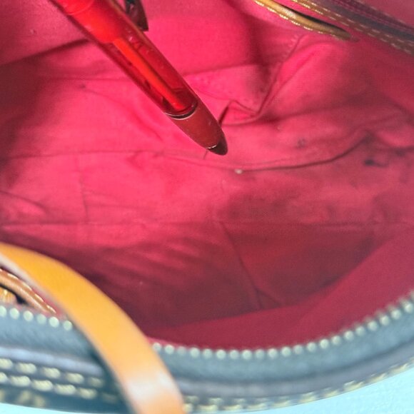 Dooney & Bourke Margot Signature 1975 Canvas Leather Crossbody Shoulder Bag - Picture 11 of 14